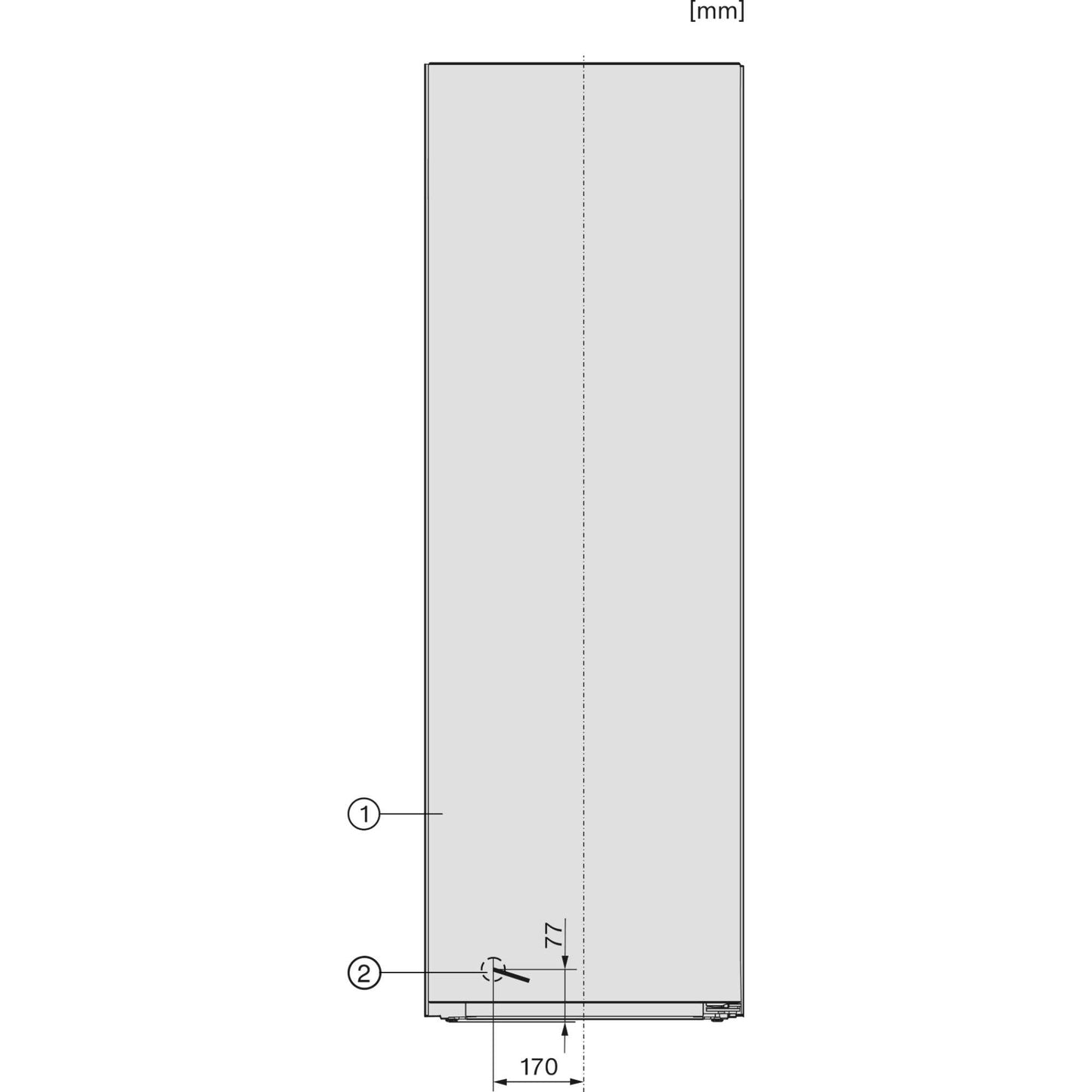 Miele Tall Freezer NoFrost - Stainless Look - FNS 4382 D EL