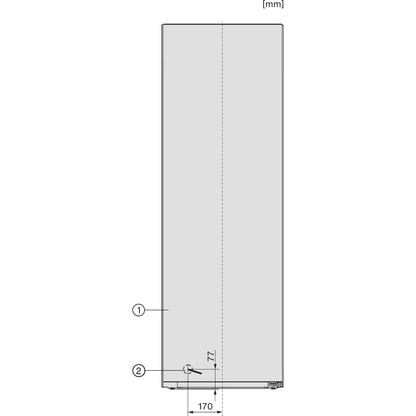 Miele Tall Freezer NoFrost - Stainless Look - FNS 4382 D EL