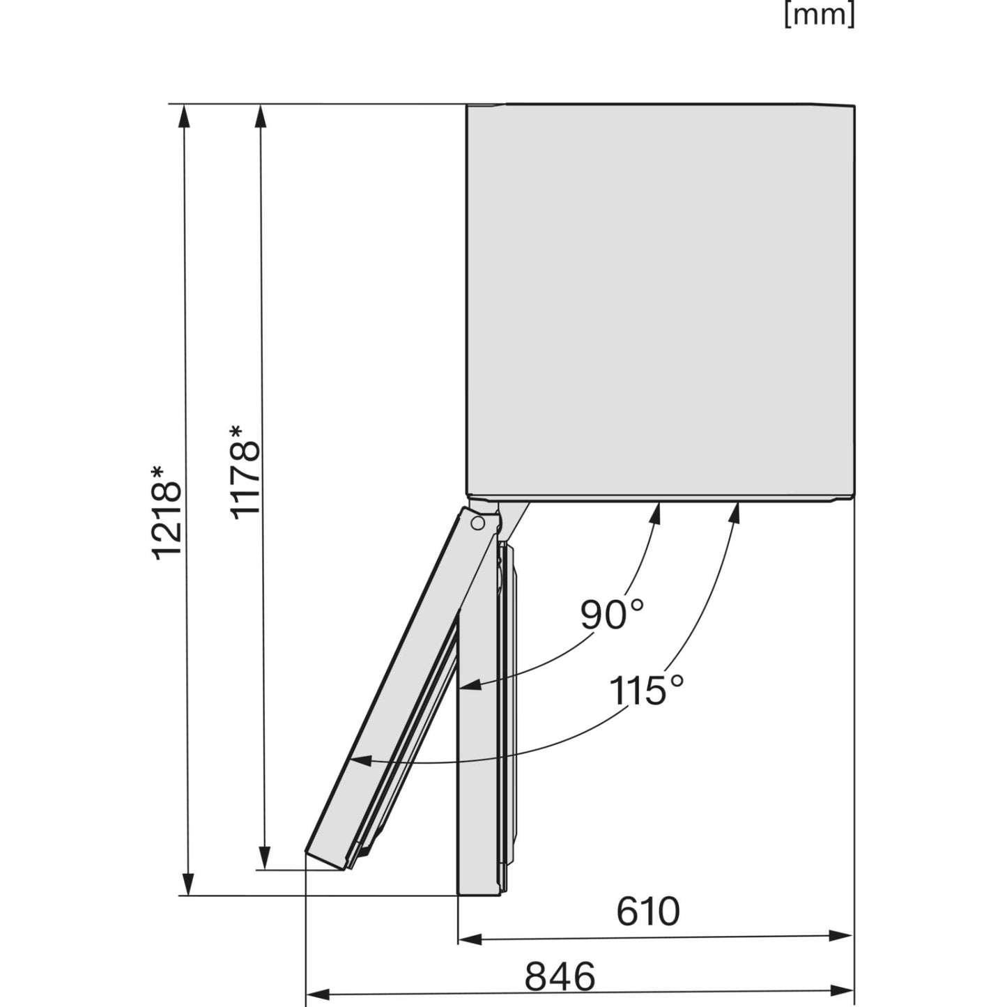 Miele Tall Freezer NoFrost - Stainless Look - FNS 4382 D EL