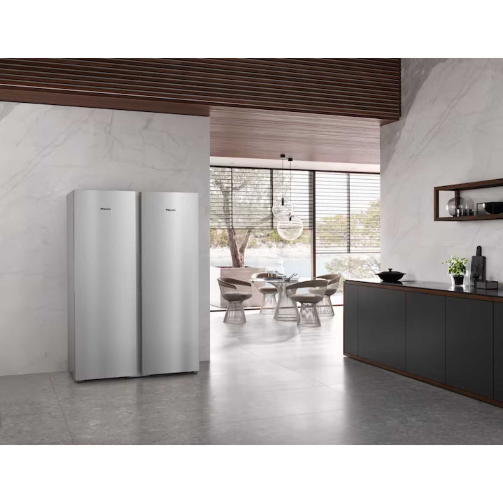 Miele Tall Larder Fridge - Stainless Look - KS 4383 DD EL