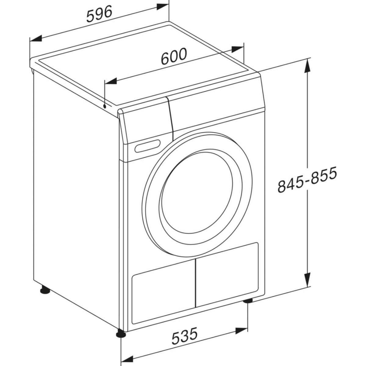 Miele 8kg Heat Pump Tumble Dryer - TEC645WP
