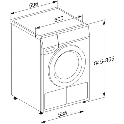 Miele 8kg Heat Pump Tumble Dryer - TEC645WP