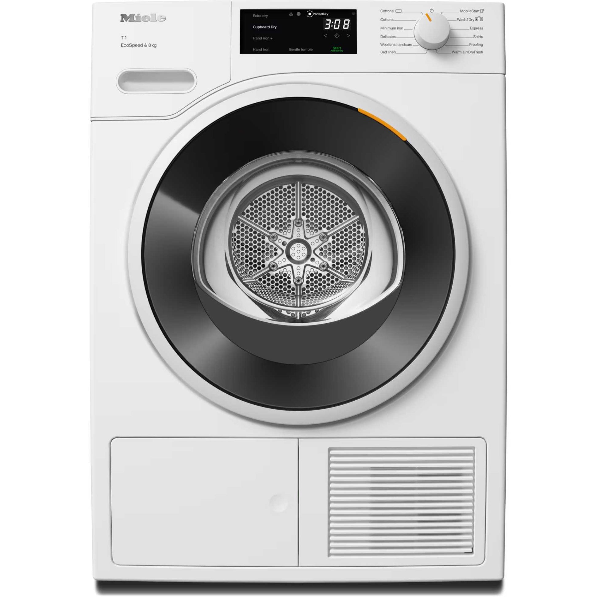 Miele T1 8kg Heat Pump Tumble Dryer - TWC640WP