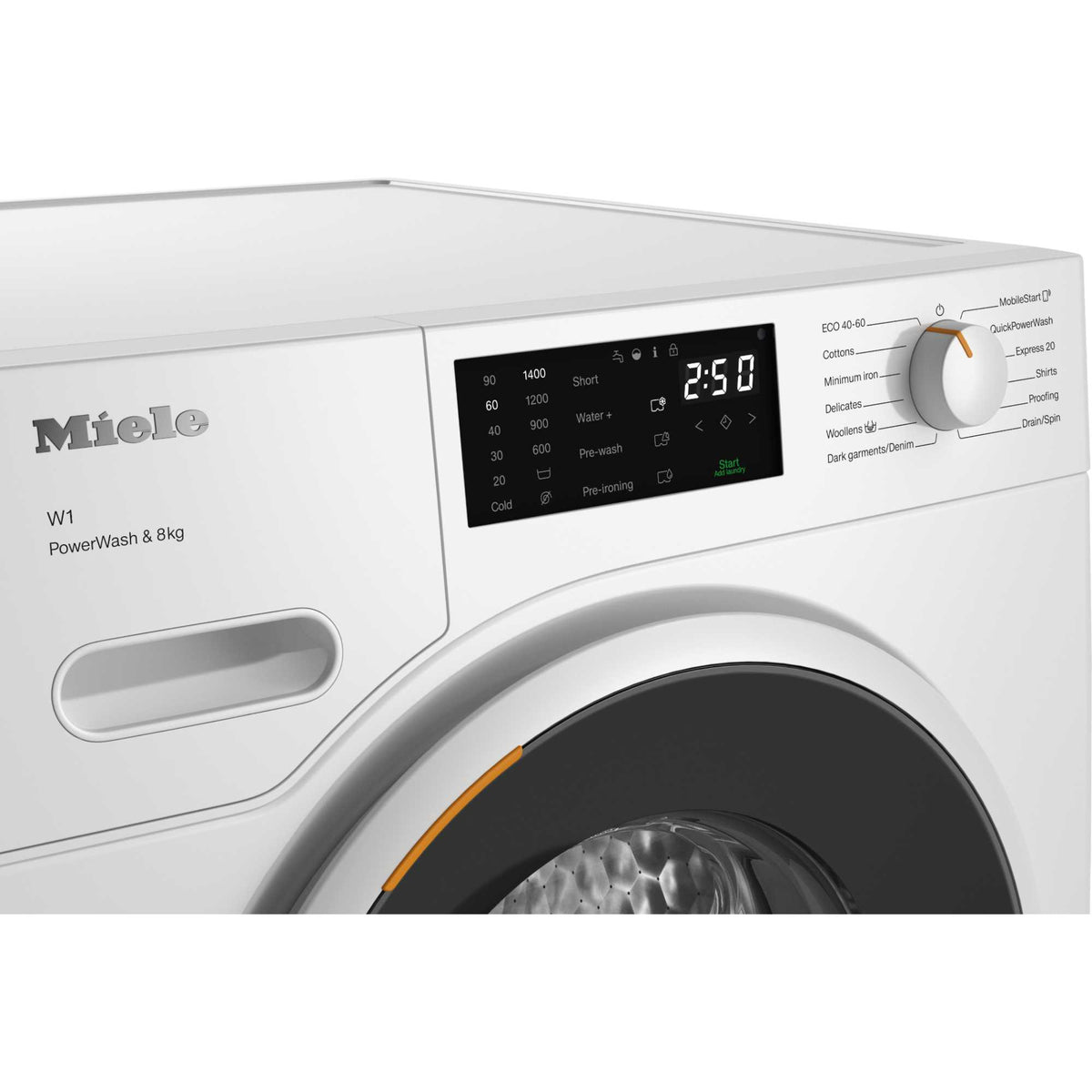 Miele W1 PWash 8kg 1400rpm Washing Machine - WWB360 WCS