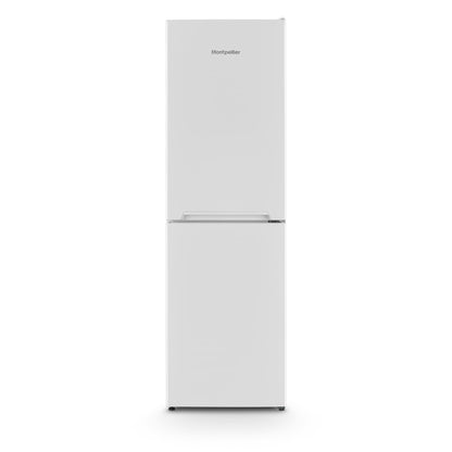 Montpellier MLF1770EW Low Frost Fridge Freezer in White.