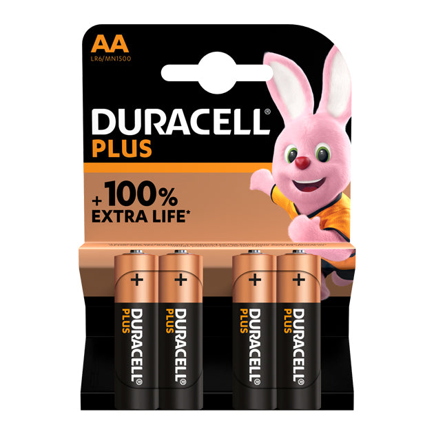 DURACELL PLUS POWER WITH POWER BOOST AA 4PK