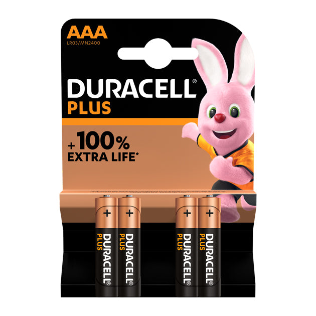DURACELL PLUS POWER WITH POWER BOOST AAA 4PK