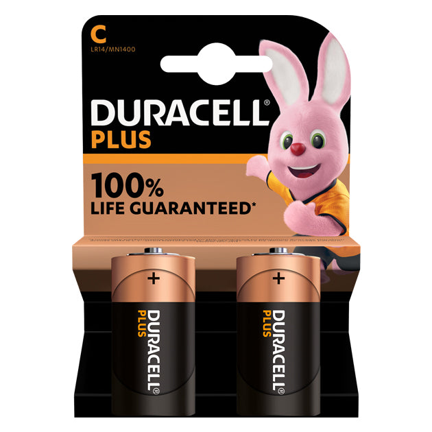 DURACELL PLUS POWER C 2PK