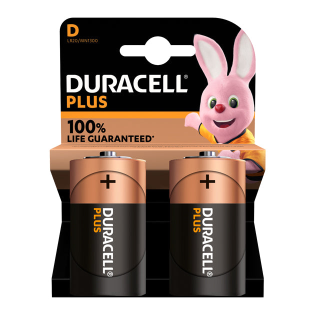 DURACELL PLUS POWER D 2PK