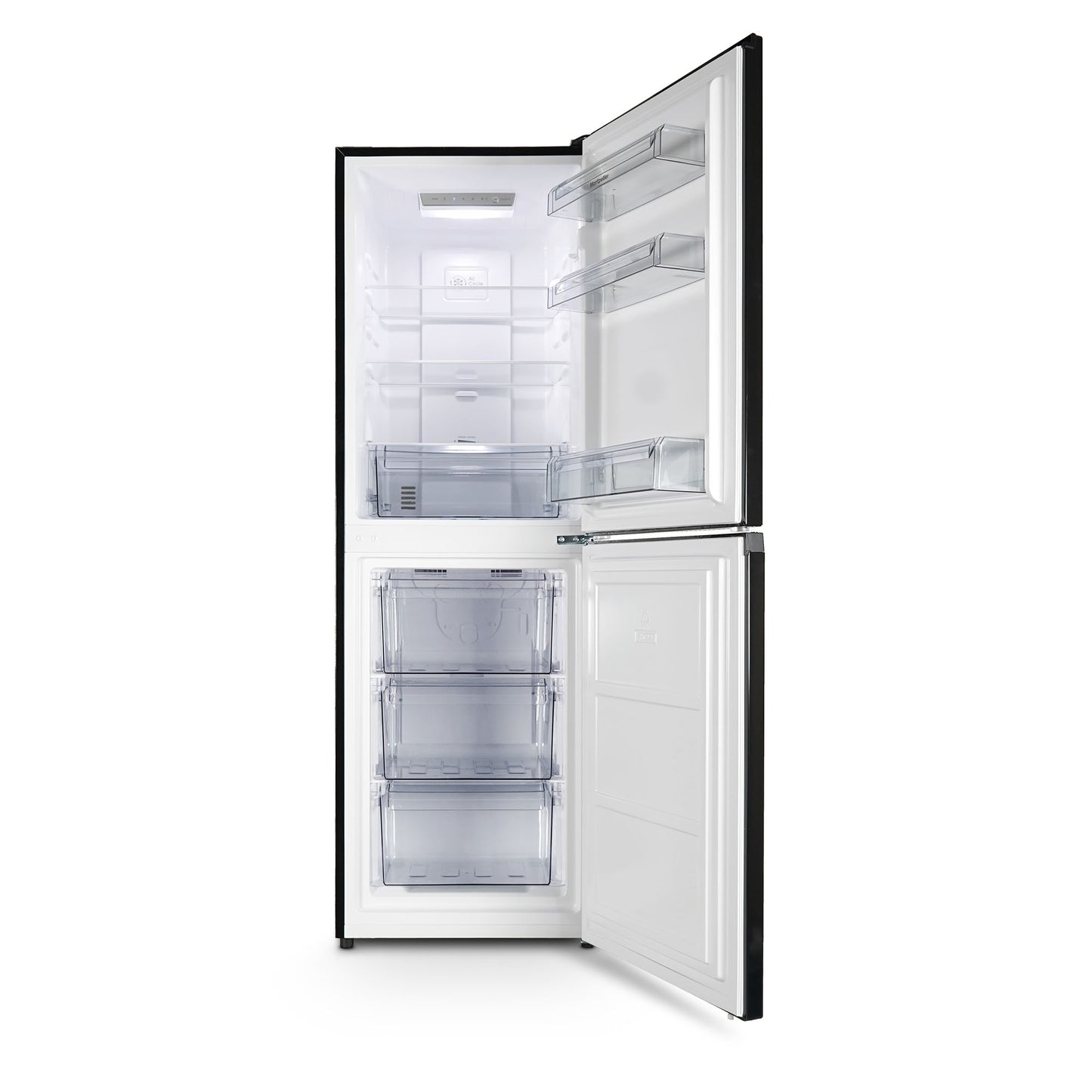 Montpellier MNF167EBK 50/50 No Frost Fridge Freezer in Black