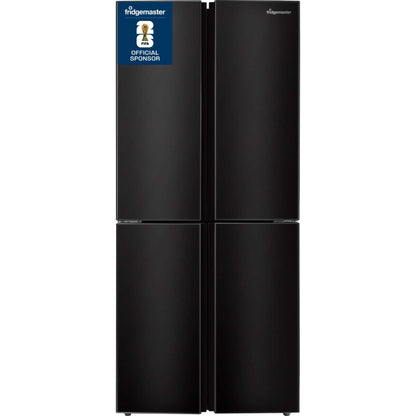Fridgemaster American Style Fridge Freezer 50/50 Total No Frost- Black - MQ79394EB
