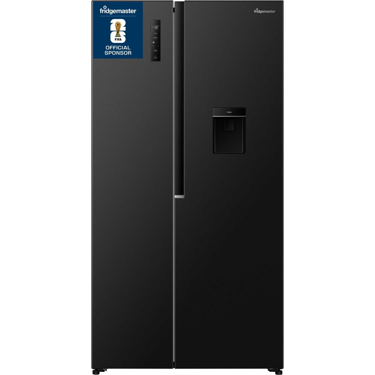 Fridgemaster American Style Fridge Freezer 60/40 Total No Frost - Black - MS91558DEB