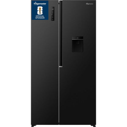 Fridgemaster American Style Fridge Freezer 60/40 Total No Frost - Black - MS91558DEB