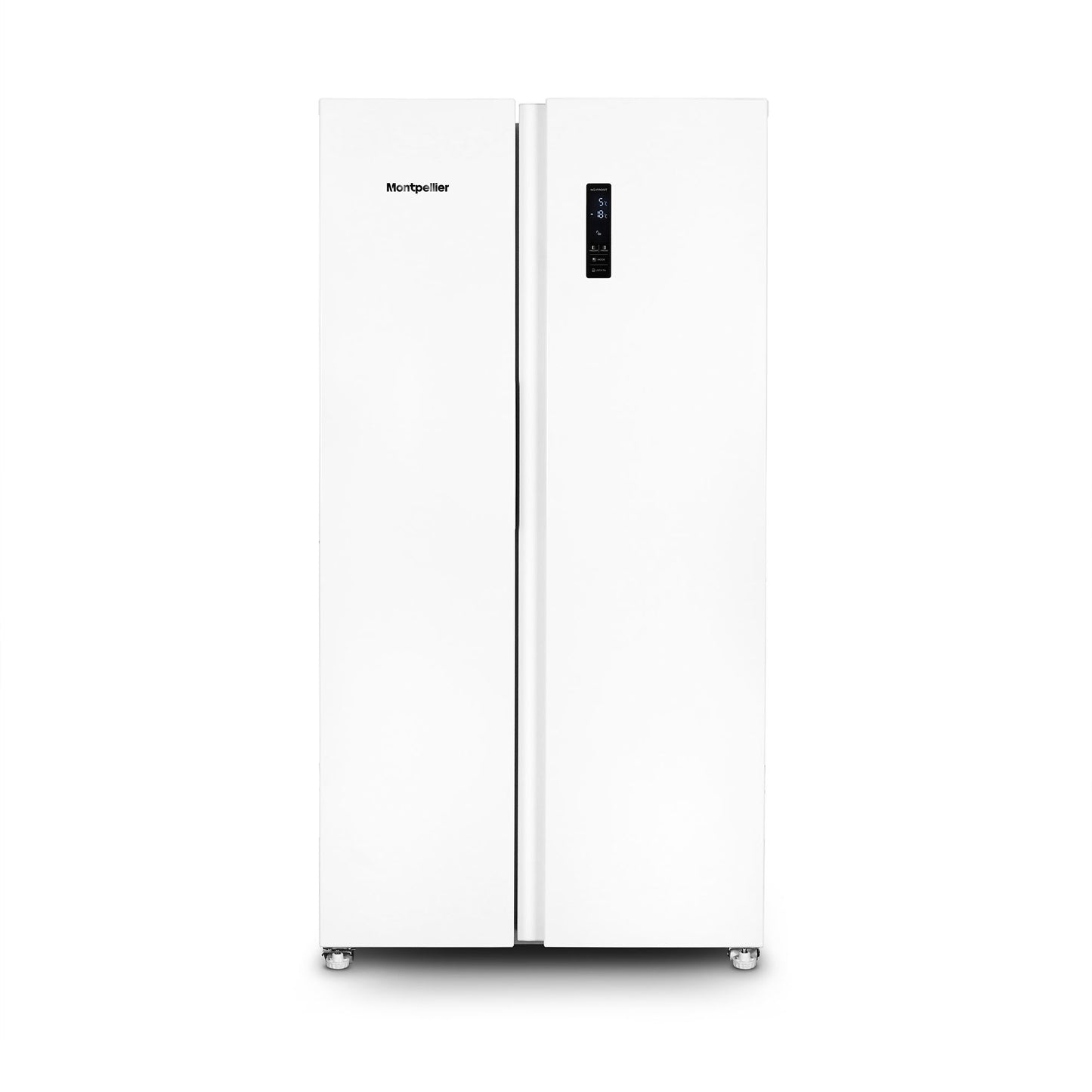 Montpellier MSBS442W American Style Side by Side Fridge Freezer in White
