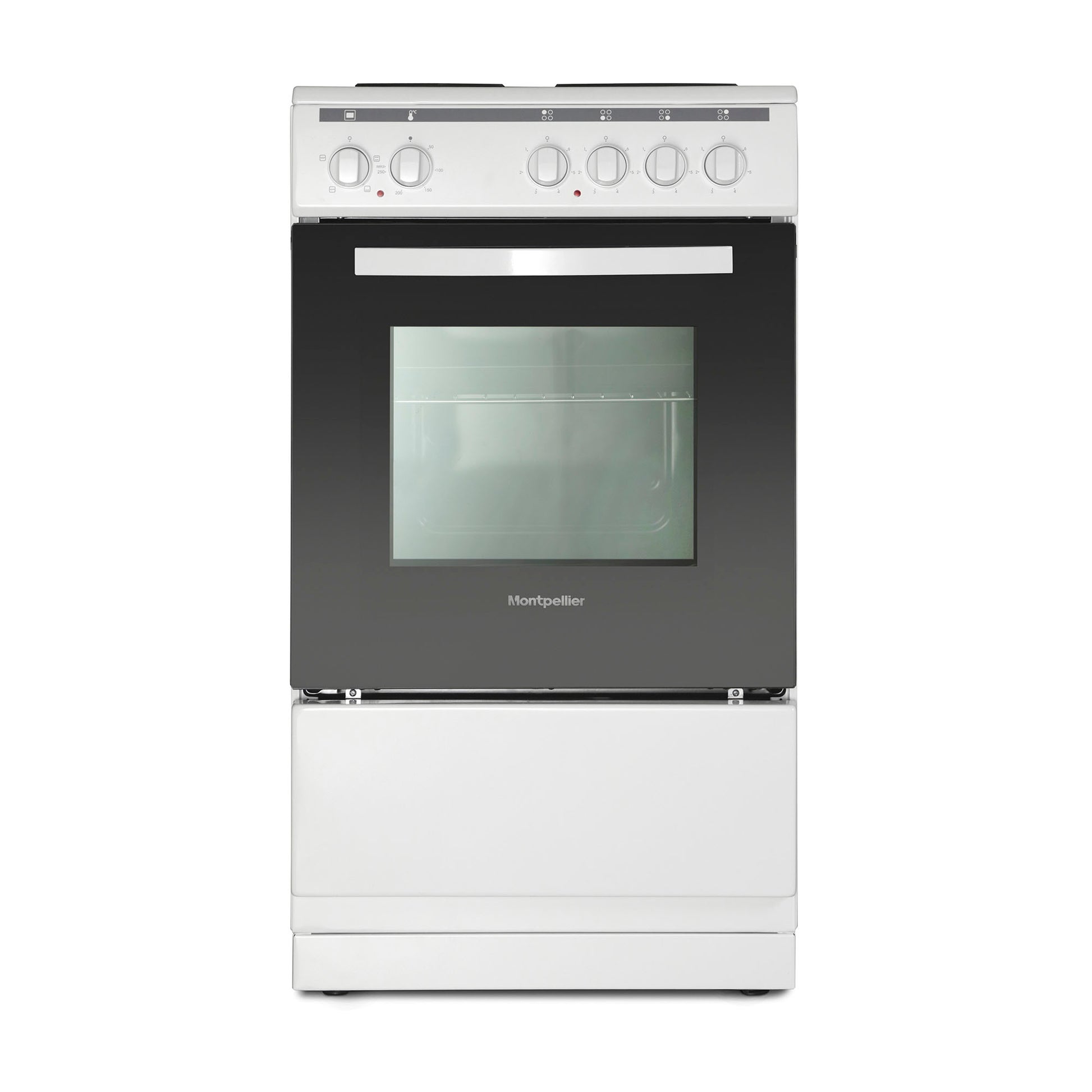 Montpellier MSE46W 50cm Electric Cooker in White
