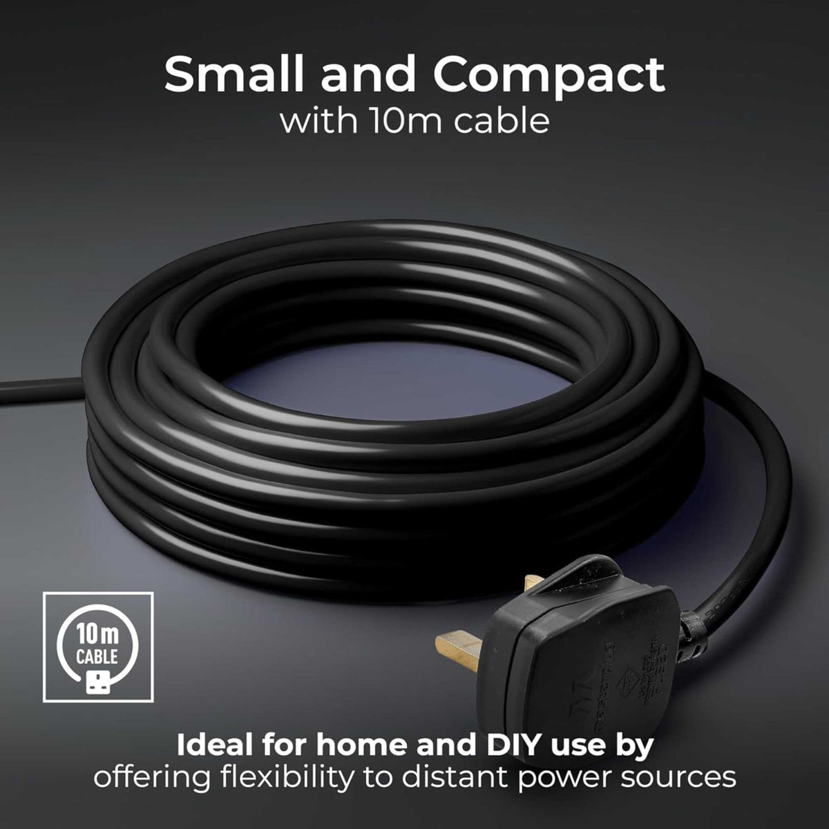 Masterplug MCT1010-4R 10m 4 Sockets Mains Adapter Reel