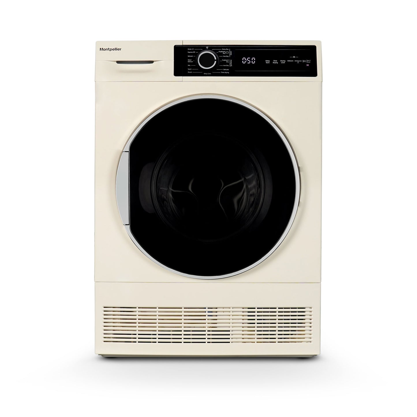 Montpellier MTDC8SDC 8KG CONDENSER Sensor Dry Tumble Dryer in CREAM