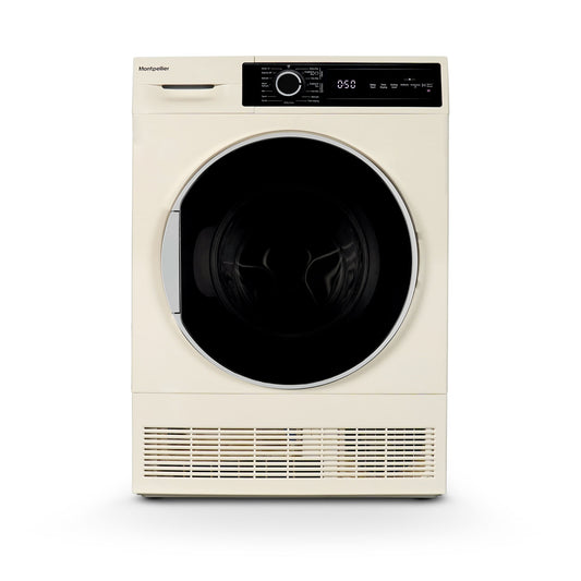 Montpellier MTDC8SDC 8KG CONDENSER Sensor Dry Tumble Dryer in CREAM