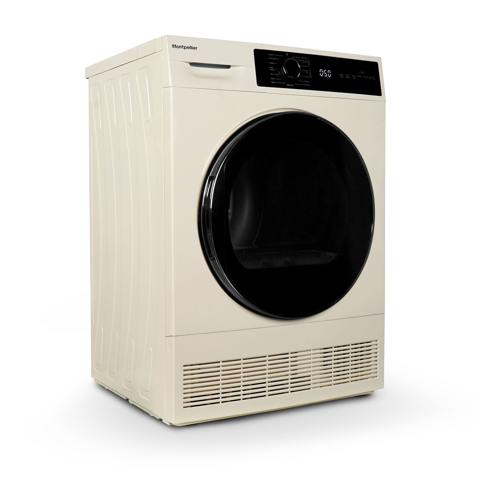 Montpellier MTDC8SDC 8KG CONDENSER Sensor Dry Tumble Dryer in CREAM