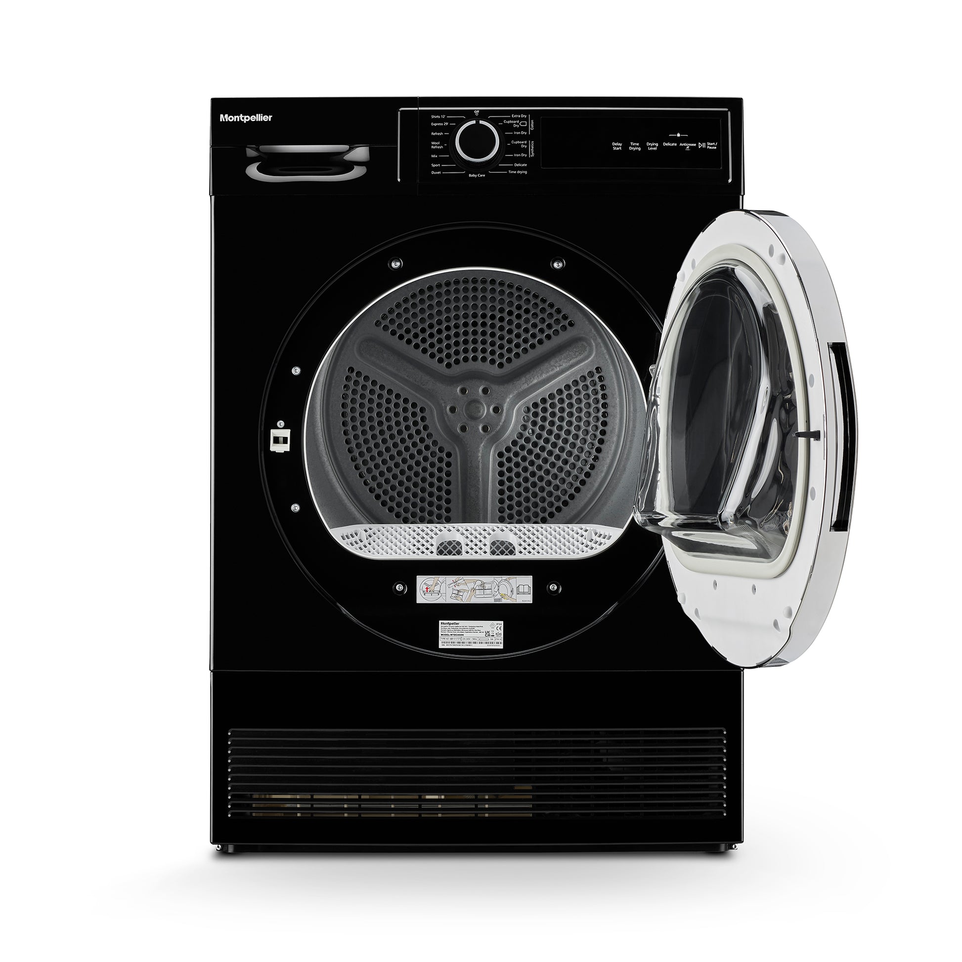 Montpellier MTDC8SDK 8KG CONDENSER SENSOR DRY TUMBLE DRYER - BLACK