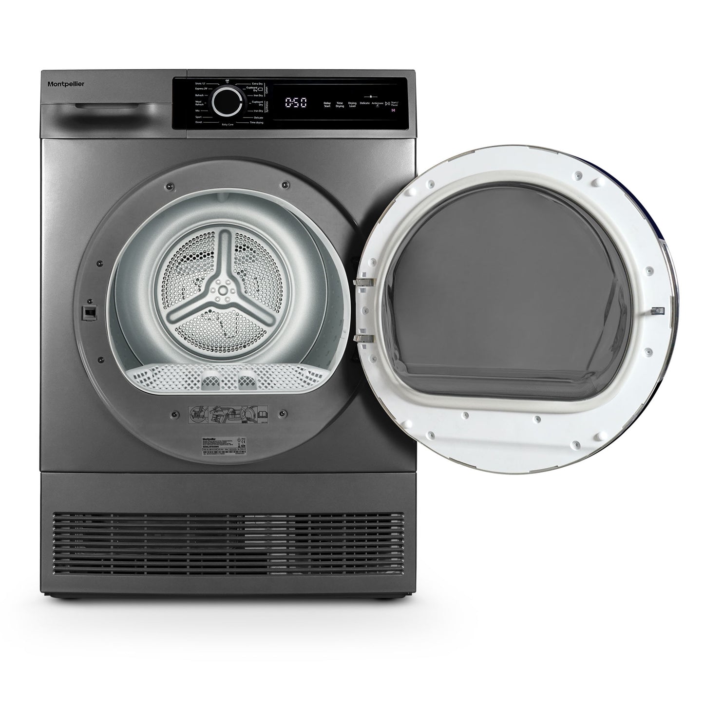 Montpellier MTDC8SDS 8KG CONDENSER SENSOR DRY TUMBLE DRYER - SILVER