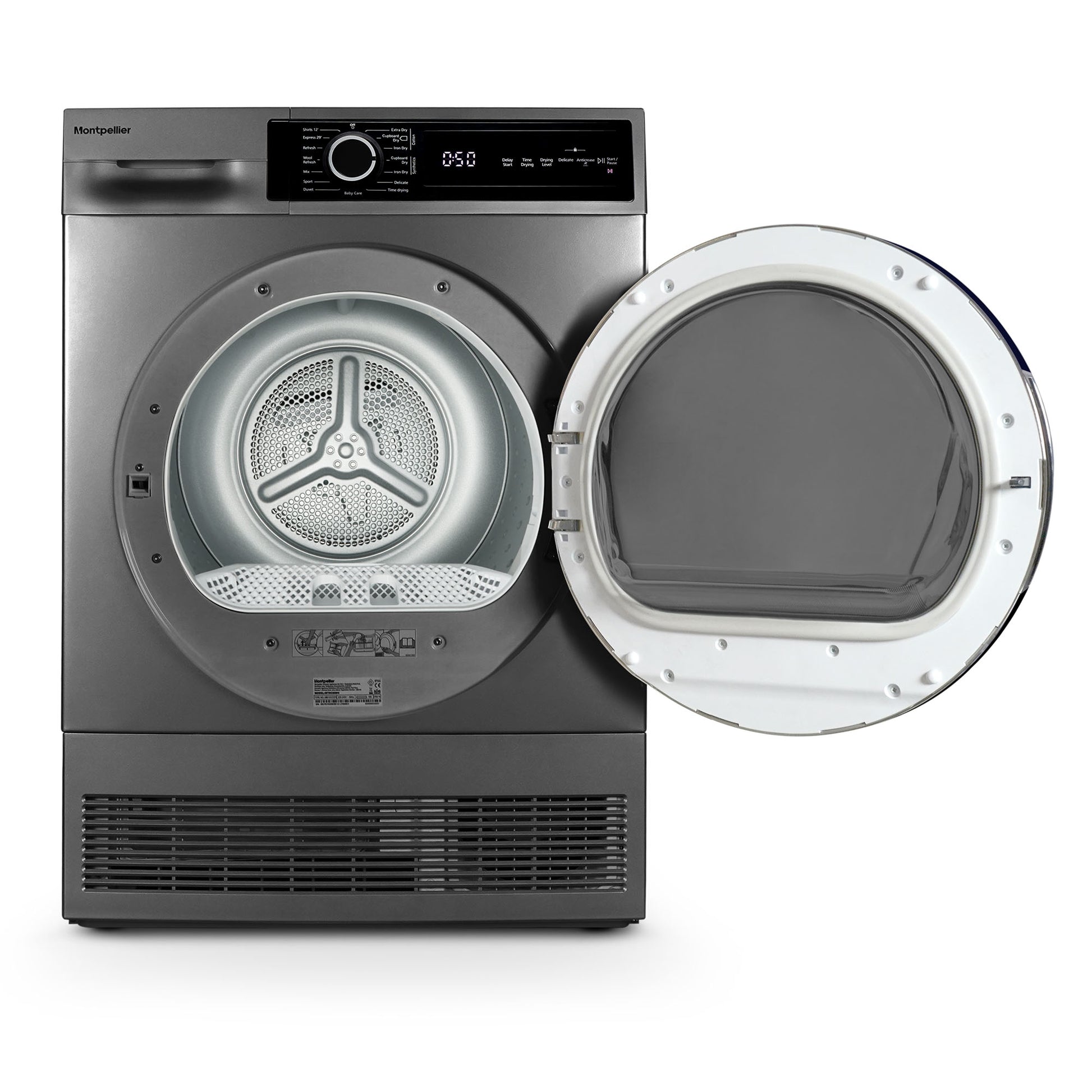 Montpellier MTDC8SDS 8KG CONDENSER SENSOR DRY TUMBLE DRYER - SILVER