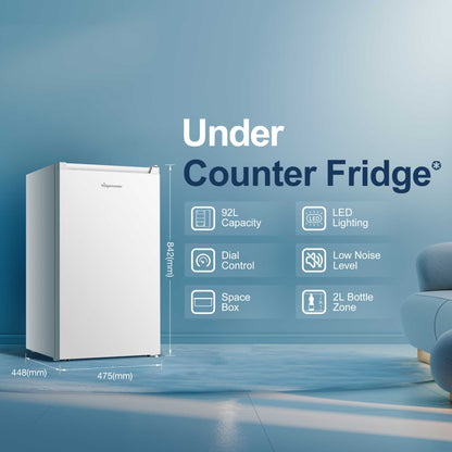 Fridgemaster Undercounter Larder Fridge - White - MUL4892E