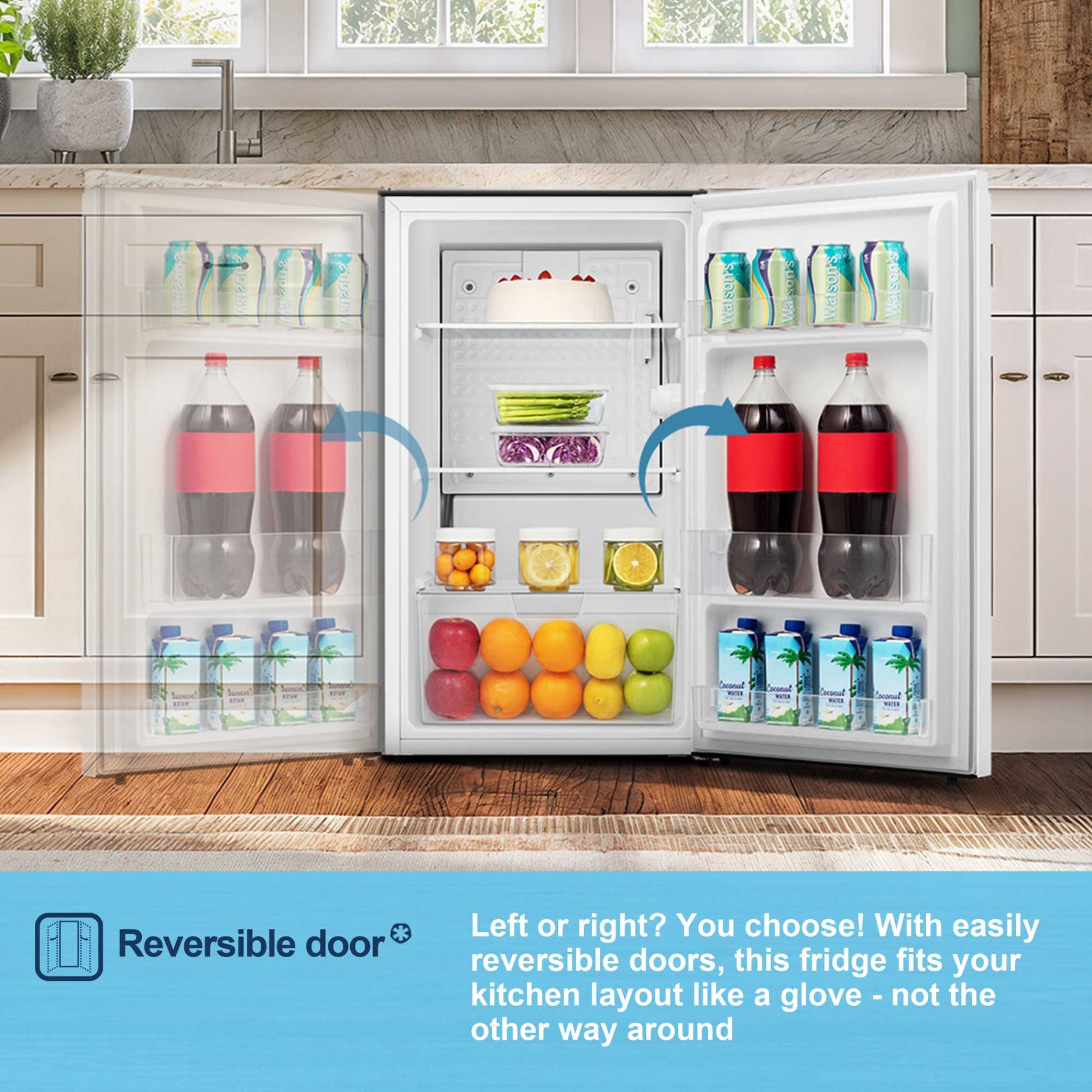 Fridgemaster Undercounter Larder Fridge - White - MUL4892E