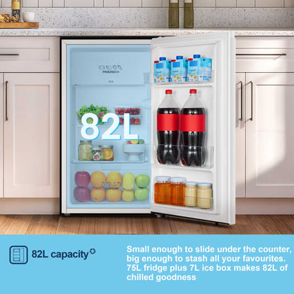 Fridgemaster Undercounter Fridge with Icebox - White - MUR4894E