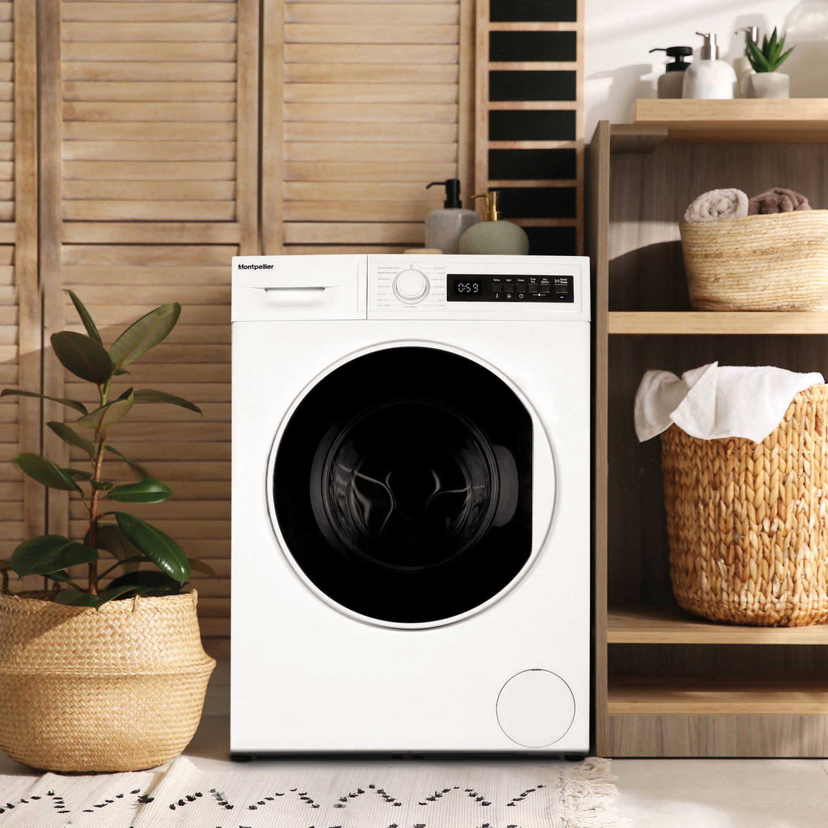 Montpellier MWD8514W 8kg/5kg 1400rpm Washer dryer in White