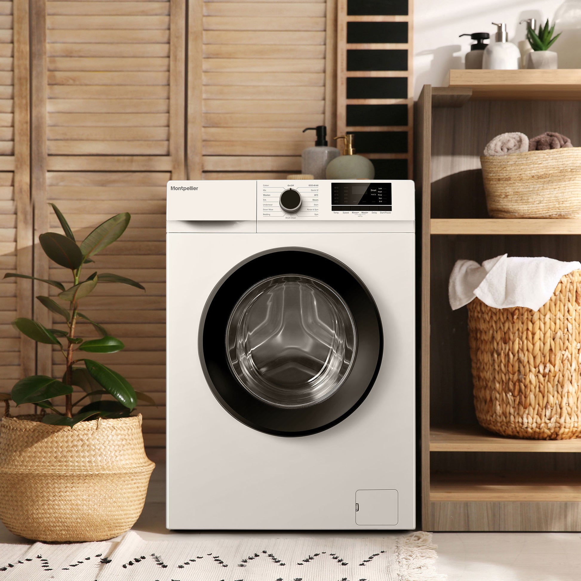 Montpellier MWM612W 1200rpm 6kg Washing Machine in White