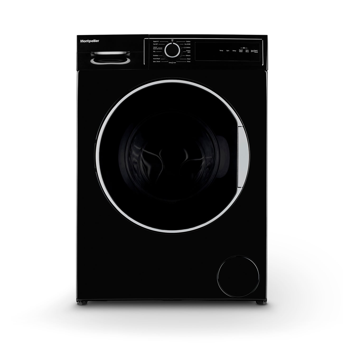 Montpellier MWM814BLK 8Kg Washing Machine in Black