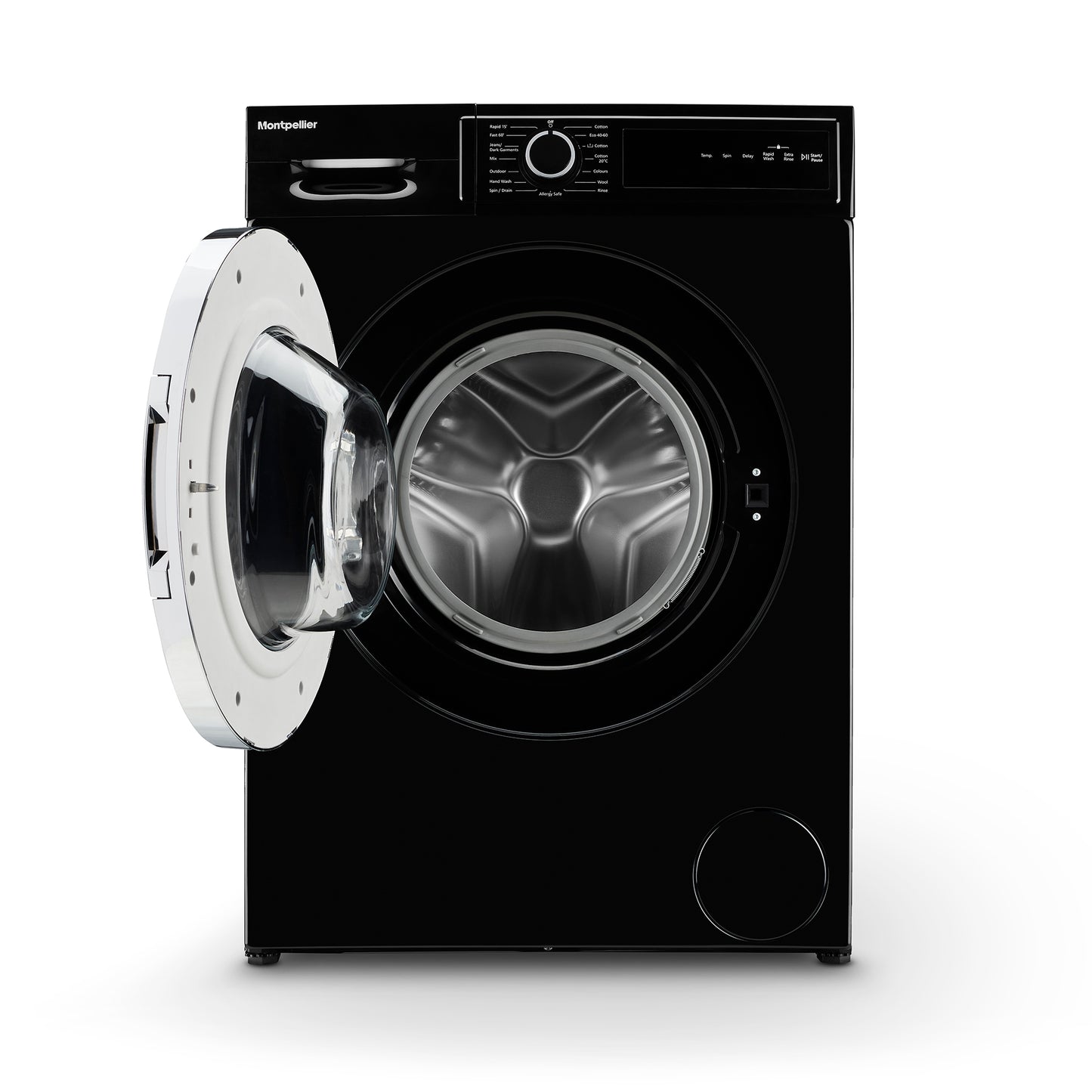 Montpellier MWM814BLK 8Kg Washing Machine in Black
