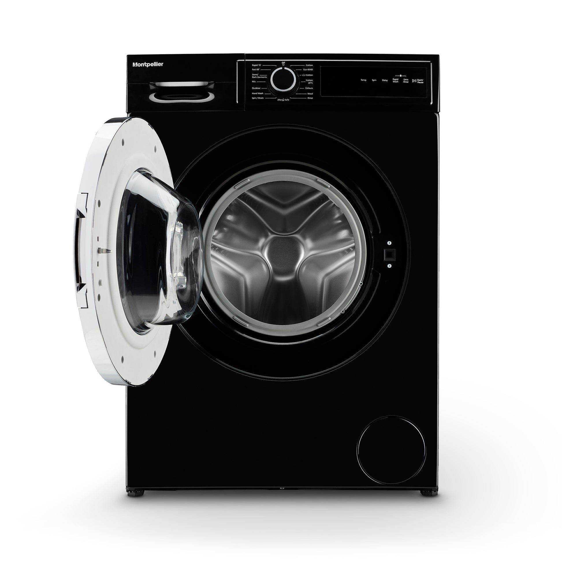 Montpellier MWM814BLK 8Kg Washing Machine in Black