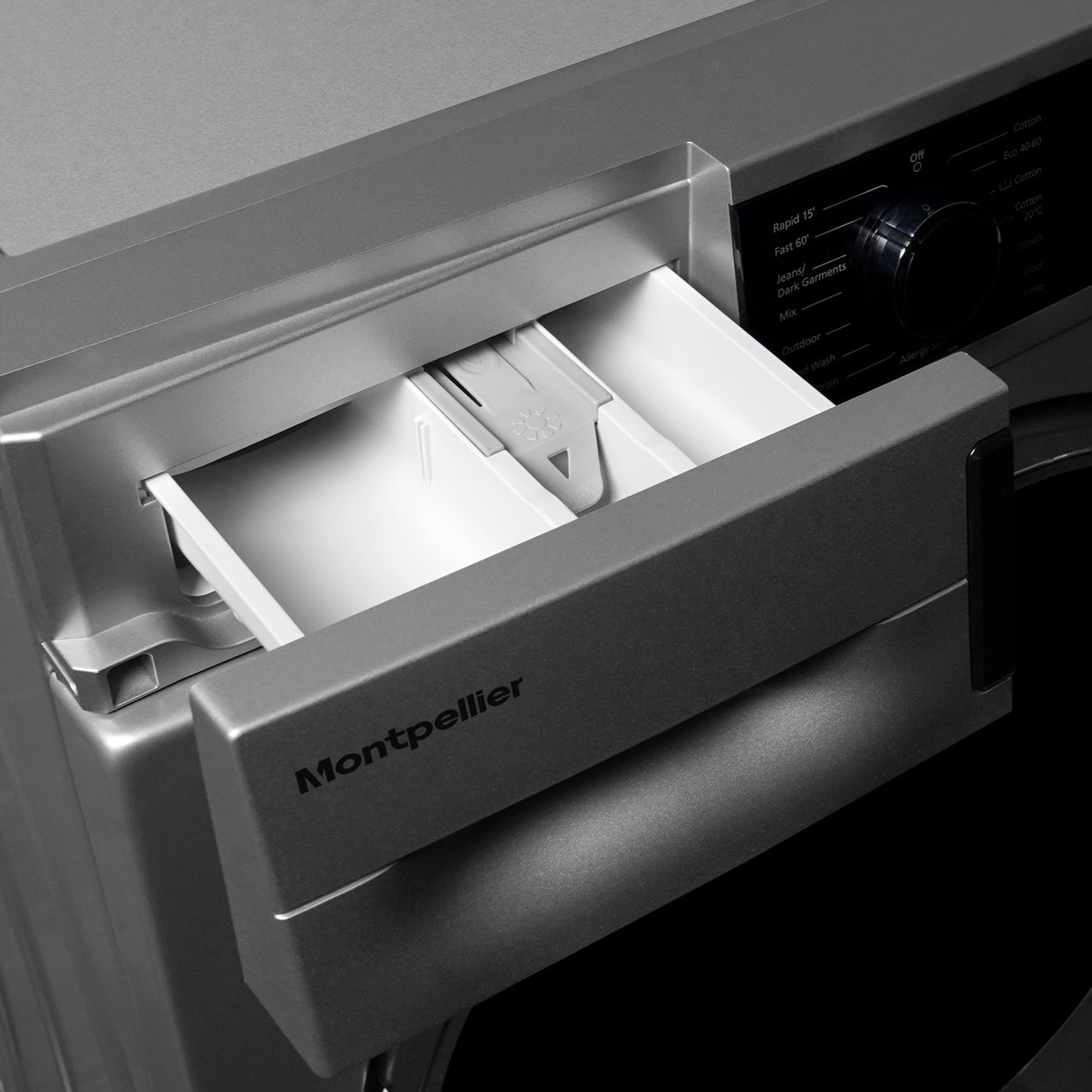 Montpellier MWM814BLS 8Kg Washing Machine in Silver