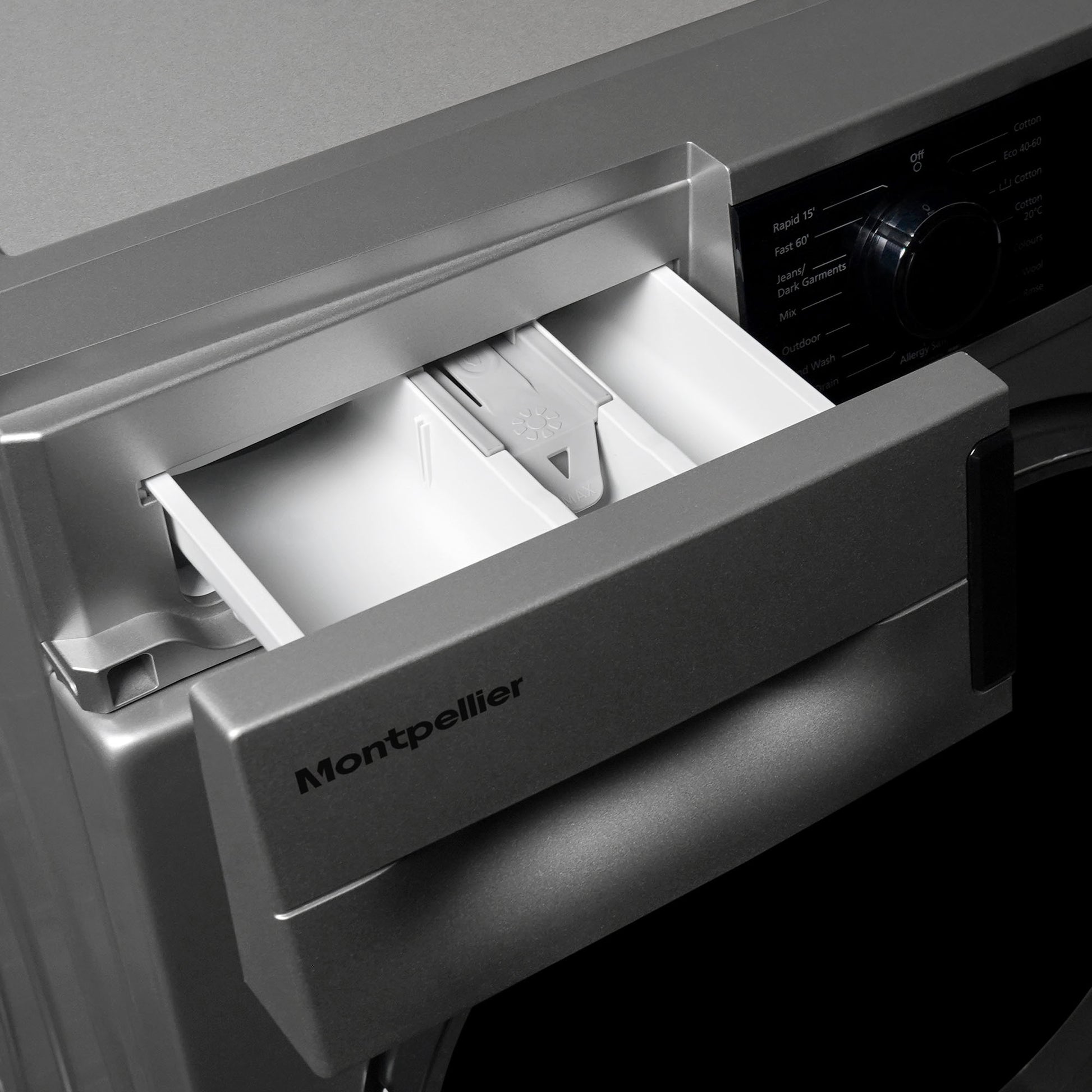 Montpellier MWM814BLS 8Kg Washing Machine in Silver