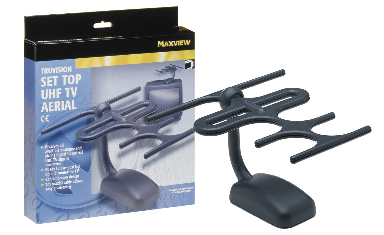 INDOOR DIGITAL TV AERIAL BLACK