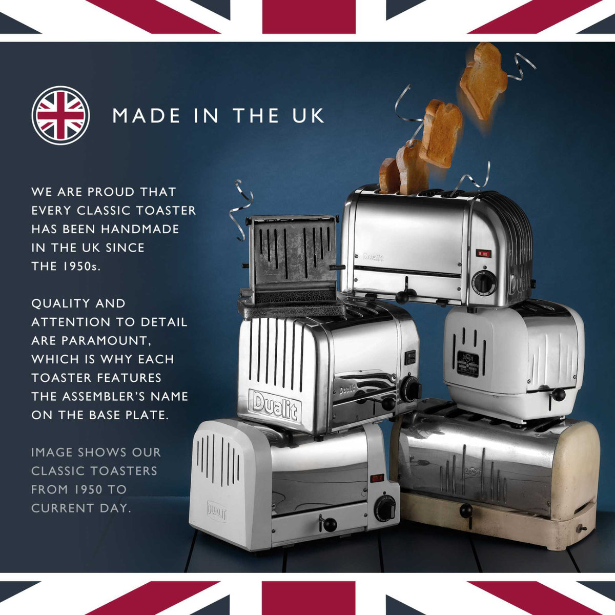 Dualit 40378 Classic 4 Slot Toaster, Polished Steel