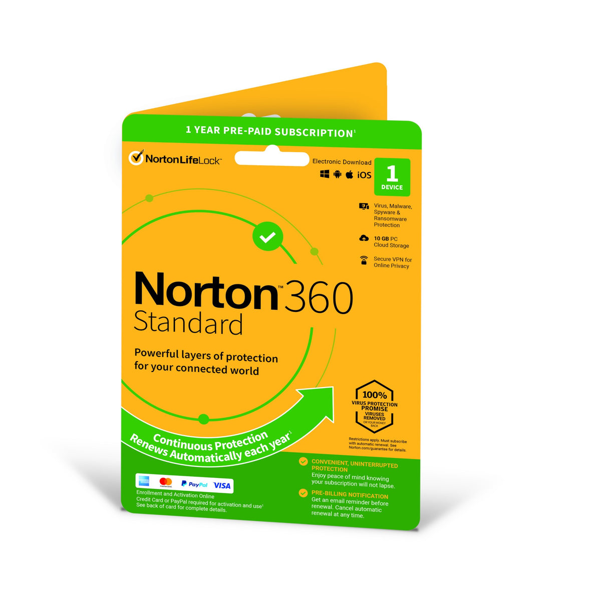 Norton 21396581-1DEVICE 360 1 Device 1 Year Subscription