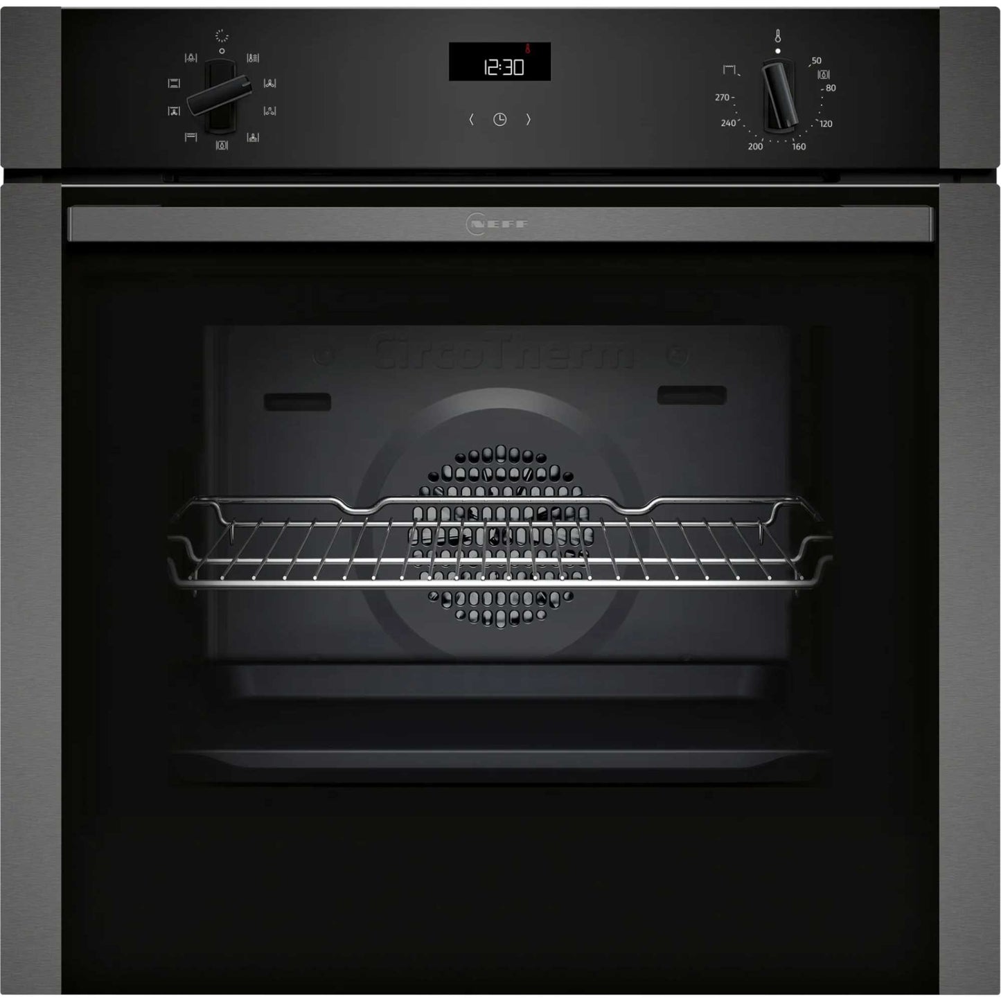 NEFF N 50 B1ACE4AG3B Built-In Single Oven - Graphite Grey