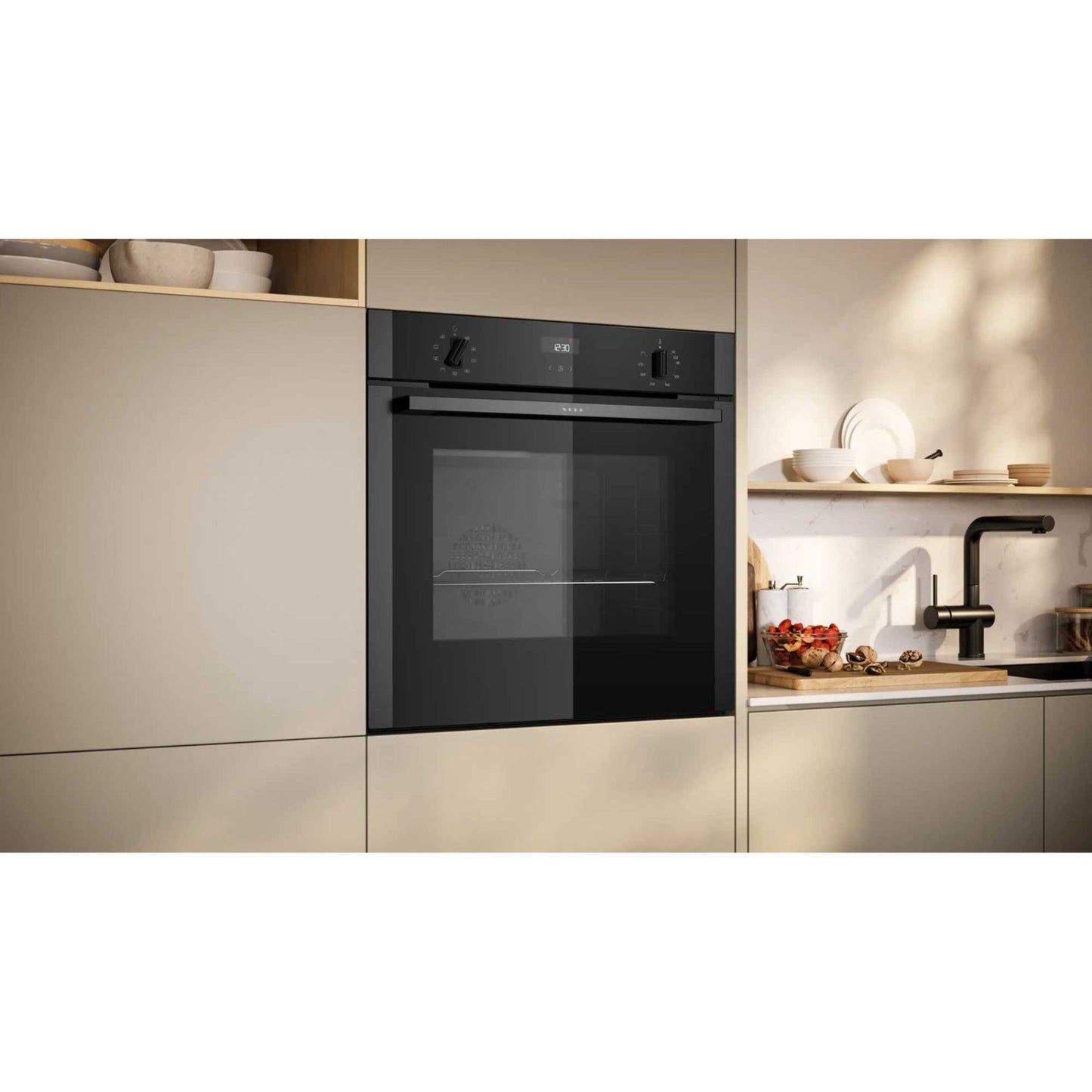 NEFF N 50 B1ACE4AG3B Built-In Single Oven - Graphite Grey