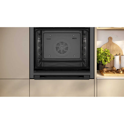 NEFF N 50 B3ACE4AG3B Slide&Hide Built-In Single Oven - Graphite Grey
