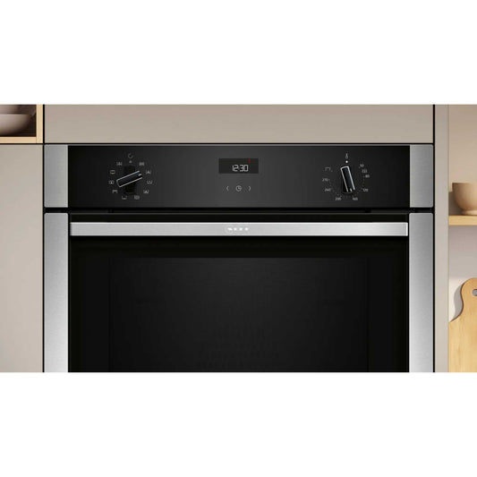 NEFF N 50 B3ACE4AN3B Slide&Hide Built-In Single Oven - Stainless Steel