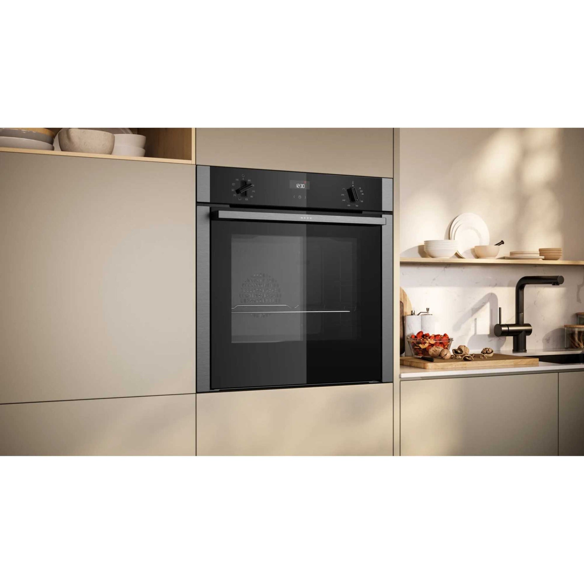 NEFF N 50 B3ACE4AN3B Slide&Hide Built-In Single Oven - Stainless Steel