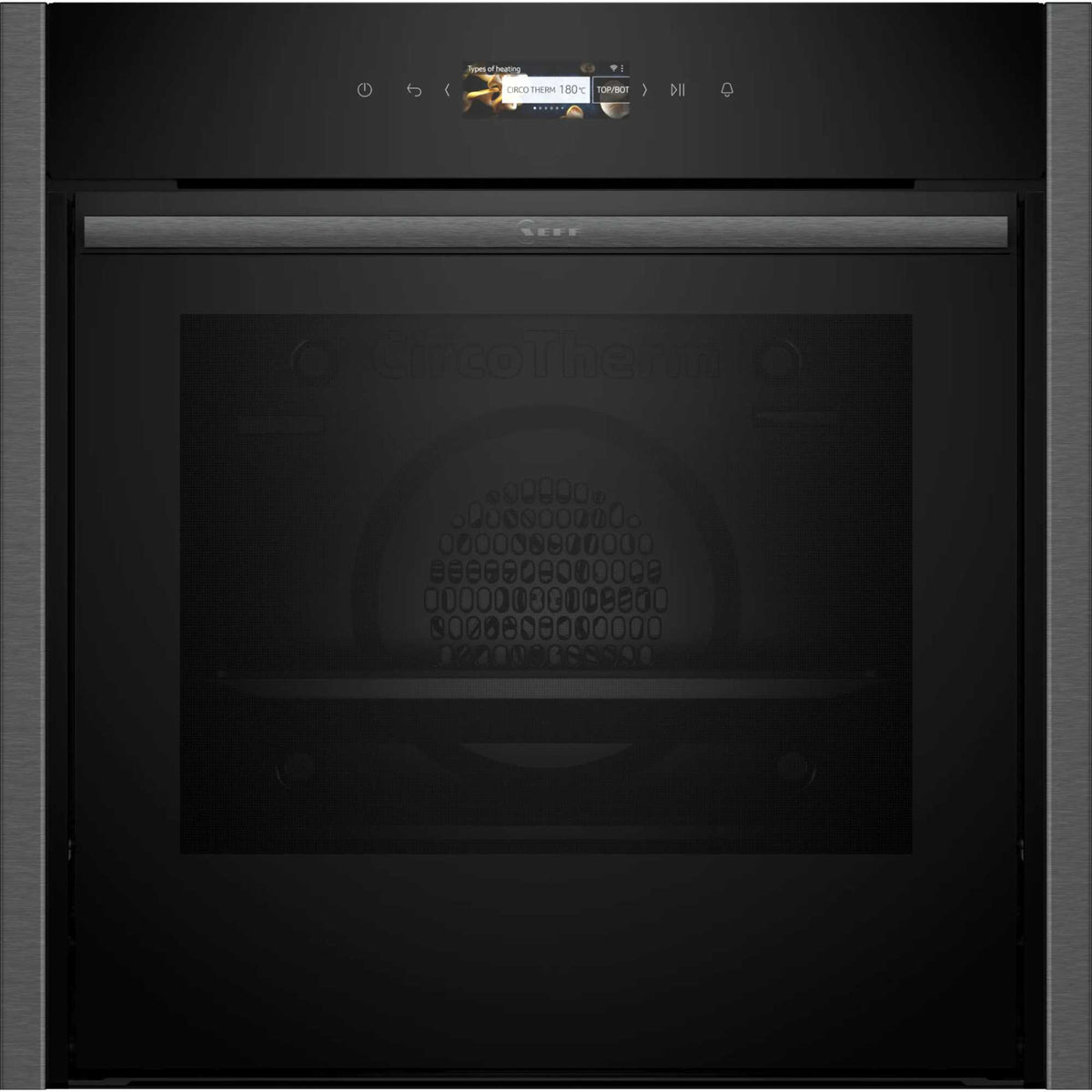 NEFF N 70 B54CR71G0B Slide&Hide Built-In Smart Single Oven - Graphite Grey