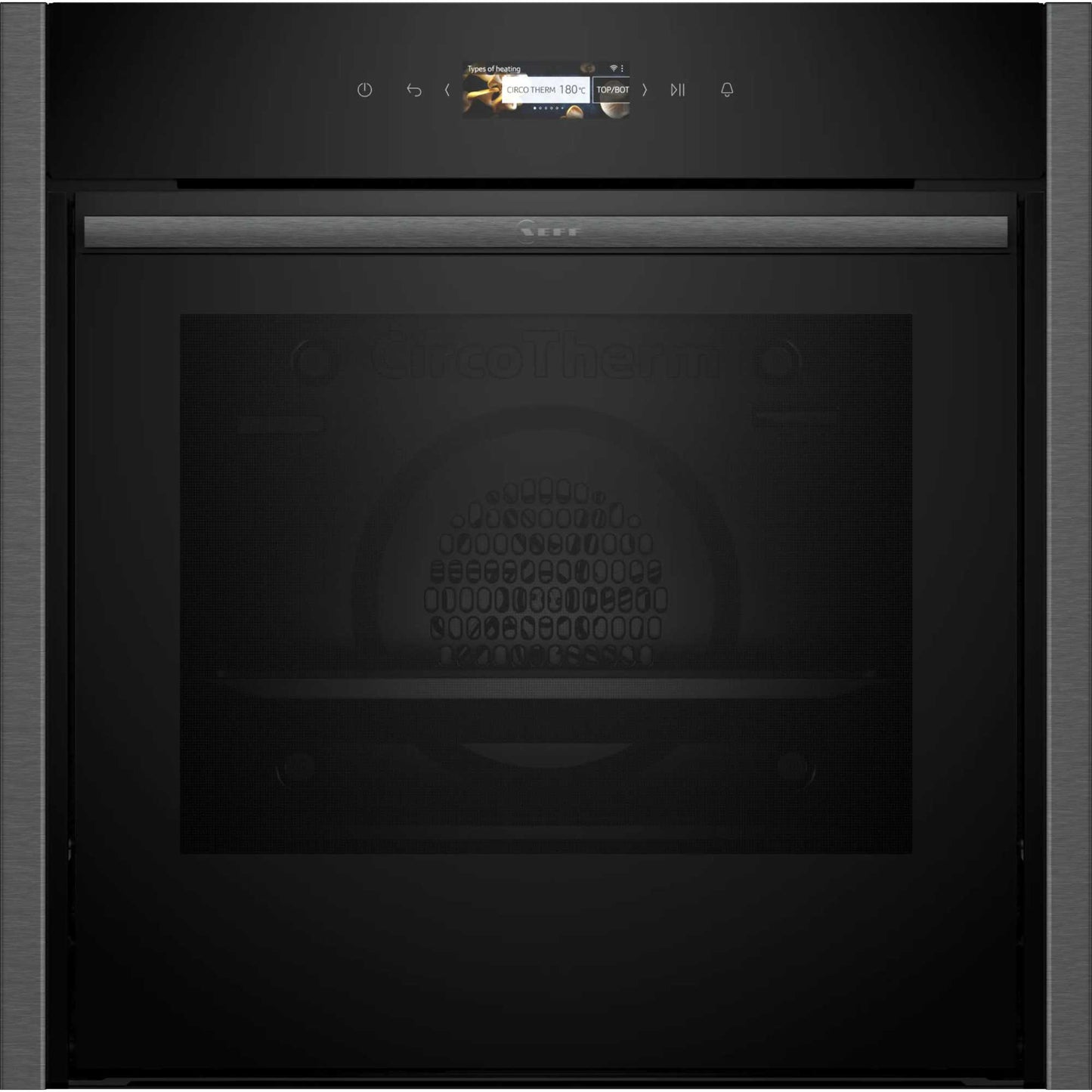 NEFF N 70 B54CR71G0B Slide&Hide Built-In Smart Single Oven - Graphite Grey