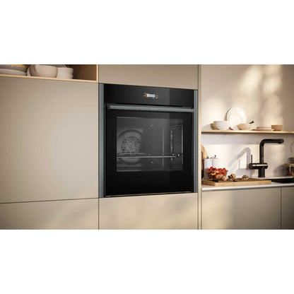 NEFF N 70 B54CR71G0B Slide&Hide Built-In Smart Single Oven - Graphite Grey