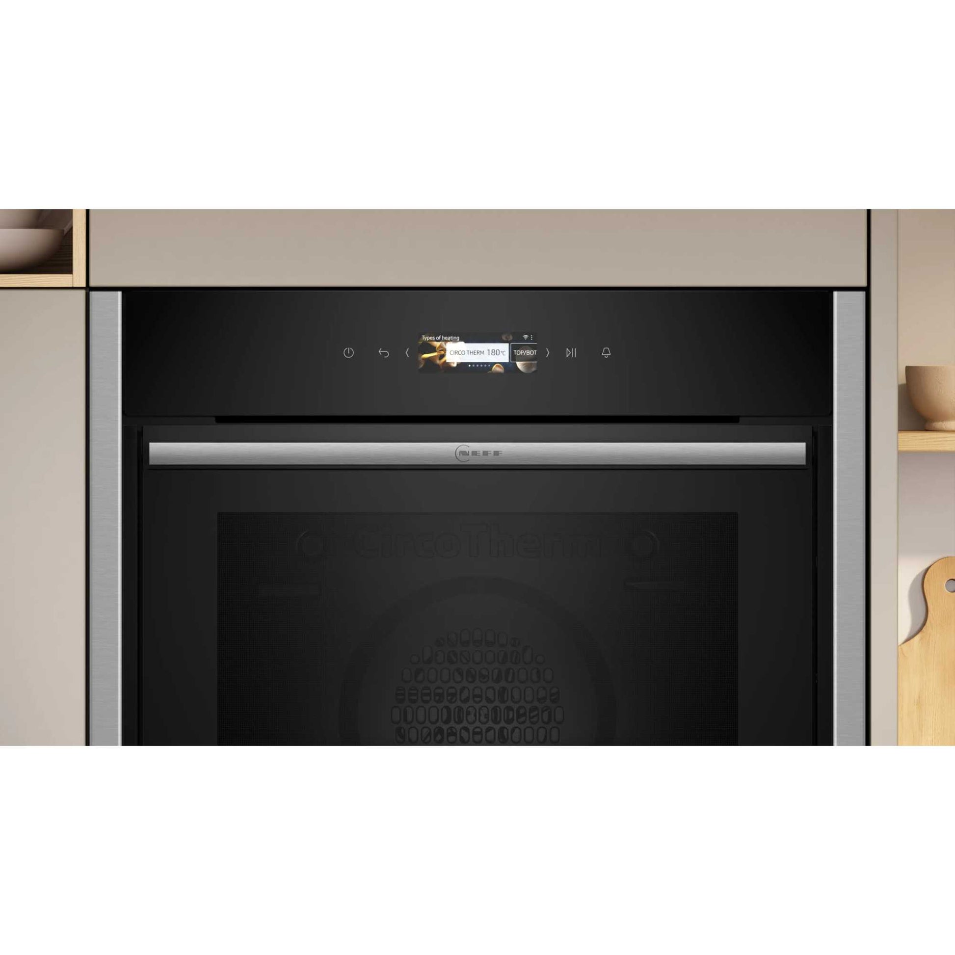 NEFF N 70 B54CR71N0B Slide&Hide Built-In Smart Single Oven - Stainless Steel