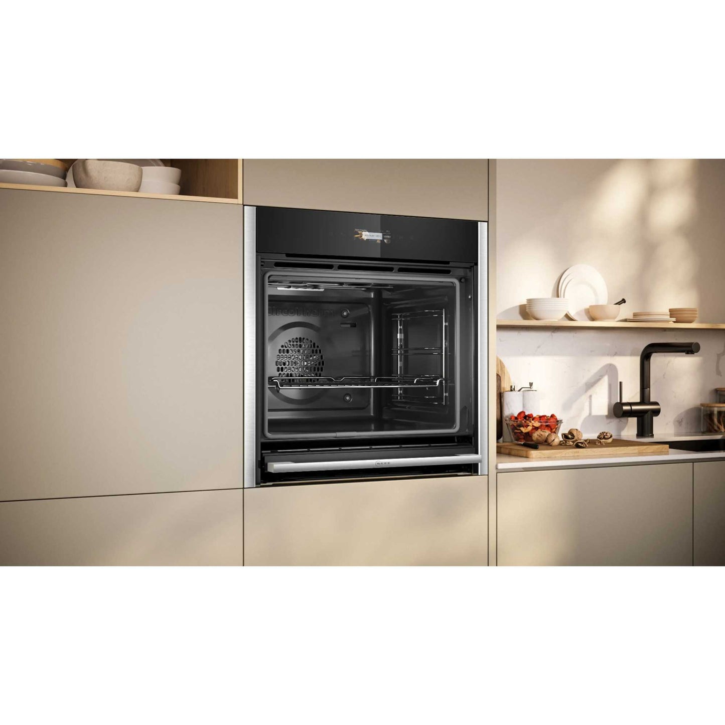 NEFF N 70 B54CR71N0B Slide&Hide Built-In Smart Single Oven - Stainless Steel