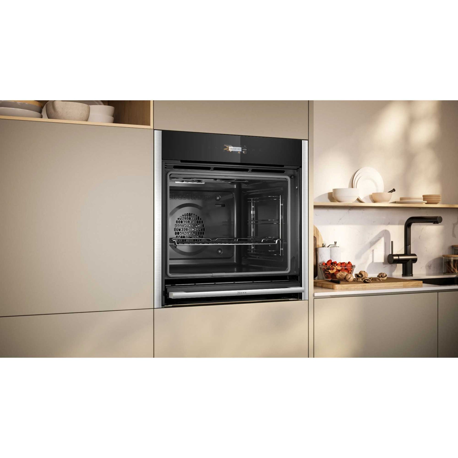 NEFF N 70 B54CR71N0B Slide&Hide Built-In Smart Single Oven - Stainless Steel